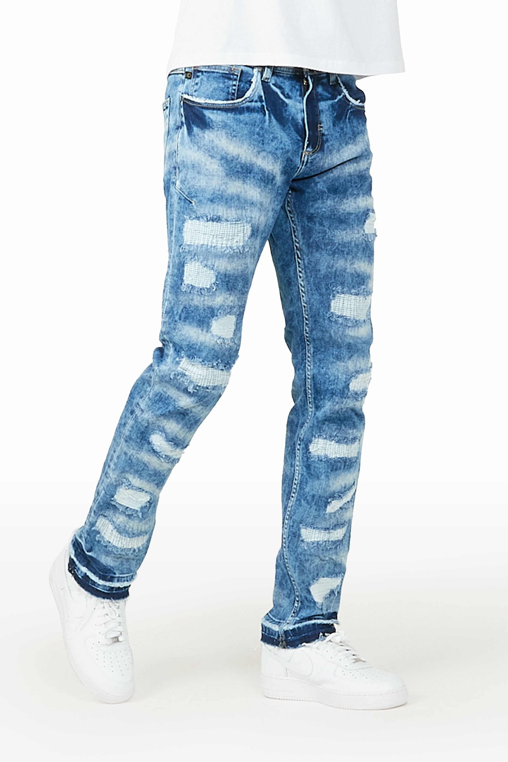 Kabir Blue Slim Fit Jean
